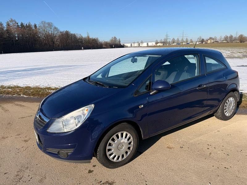 Blau Gebraucht 2009 Opel Corsa Edition Limousine | 600 € (Superpreis) - Bild 1/4