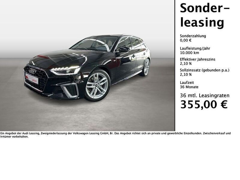 Mythosschwarz metallic Gebraucht 2024 Audi A4 S-Line Kombi | 38.680 € (Etwas zu teuer) - Bild 1/4