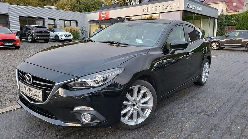 Schwarz Gebraucht 2015 Mazda 3 Sports-Line Limousine | 14.490 € (Fairer Preis) - Bild 1/4