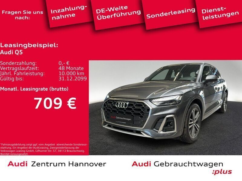 6y daytonagrau perleffekt (metallic) Gebraucht 2023 Audi Q5 S-Line SUV | 52.990 € (Etwas zu teuer) - Bild 1/4