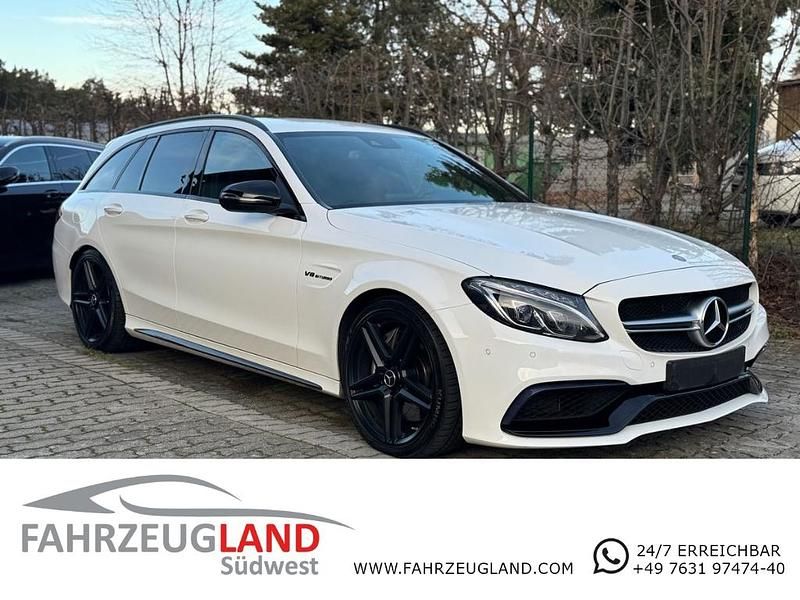 Weiss Gebraucht 2017 Mercedes C63 AMG Business Kombi | 39.990 € (Guter Preis) - Bild 1/4
