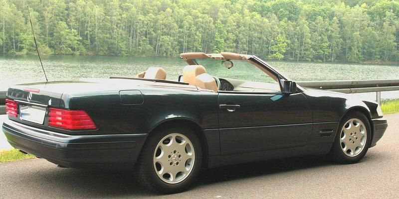 Schwarz Gebraucht 1996 Mercedes SL280 Cabrio | 14.850 € (Teuer) - Bild 1/4