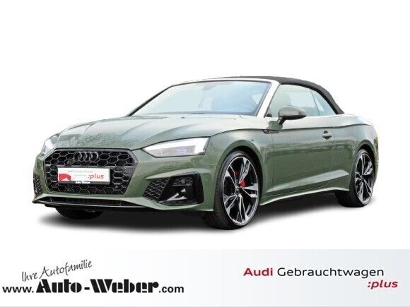 Distriktgrün metallic Gebraucht 2024 Audi A5 Cabriolet S-Line Cabrio | 58.890 € (Fairer Preis) - Bild 1/4