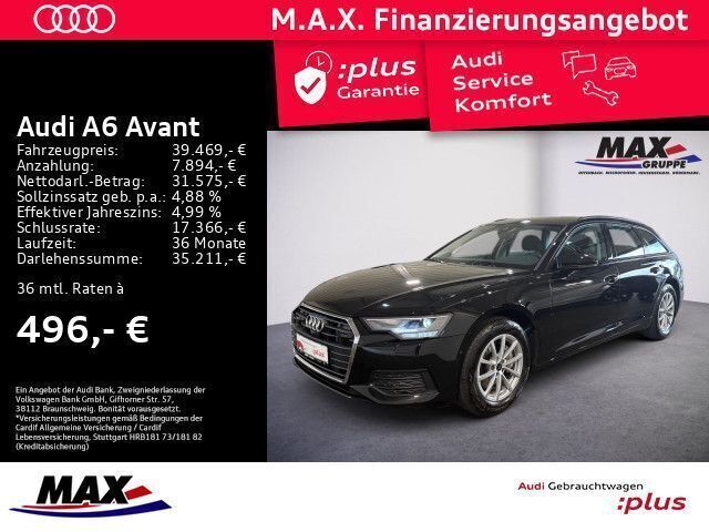 Mythosschwarz metallic Gebraucht 2023 Audi A6 Ambiente Kombi | 39.469 € (Superpreis) - Bild 1/3