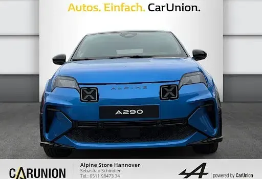 Neu Alpine A290 160 kW (218 PS) 2026 Blau Kleinwagen