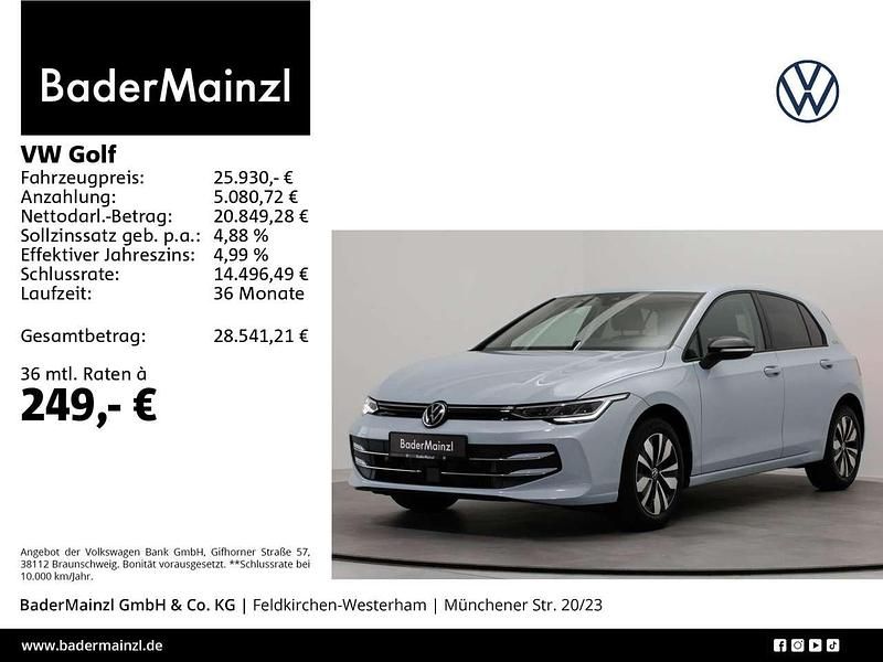 Crystal ice blue metallic Gebraucht 2025 VW Golf VIII Goal Limousine | 25.930 € (Superpreis) - Bild 1/3