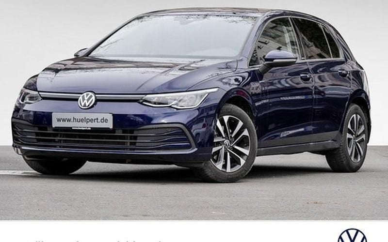 Atlantic blue metallic Gebraucht 2021 VW Golf VIII United Limousine | 22.425 € (Guter Preis) - Bild 1/4