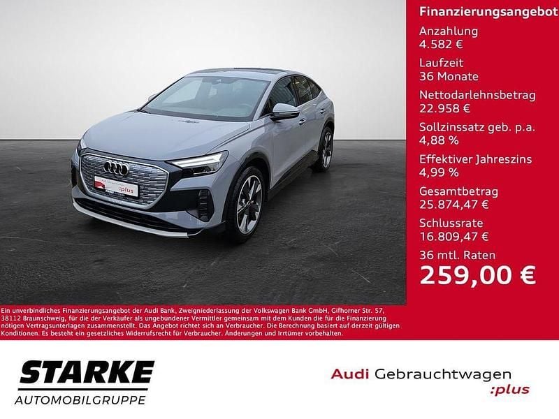 Kieselgrau Gebraucht 2022 Audi Q4 Sportback e-tron Advanced SUV | 27.540 € (Fairer Preis) - Bild 1/4