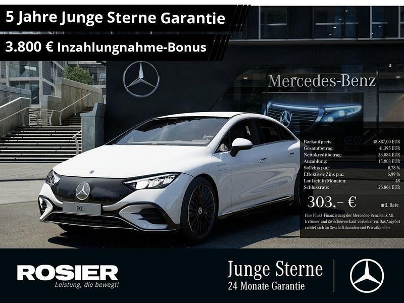 Weiss / polarweiß Gebraucht 2024 Mercedes EQE350 AMG Limousine | 48.887 € (Guter Preis) - Bild 1/4