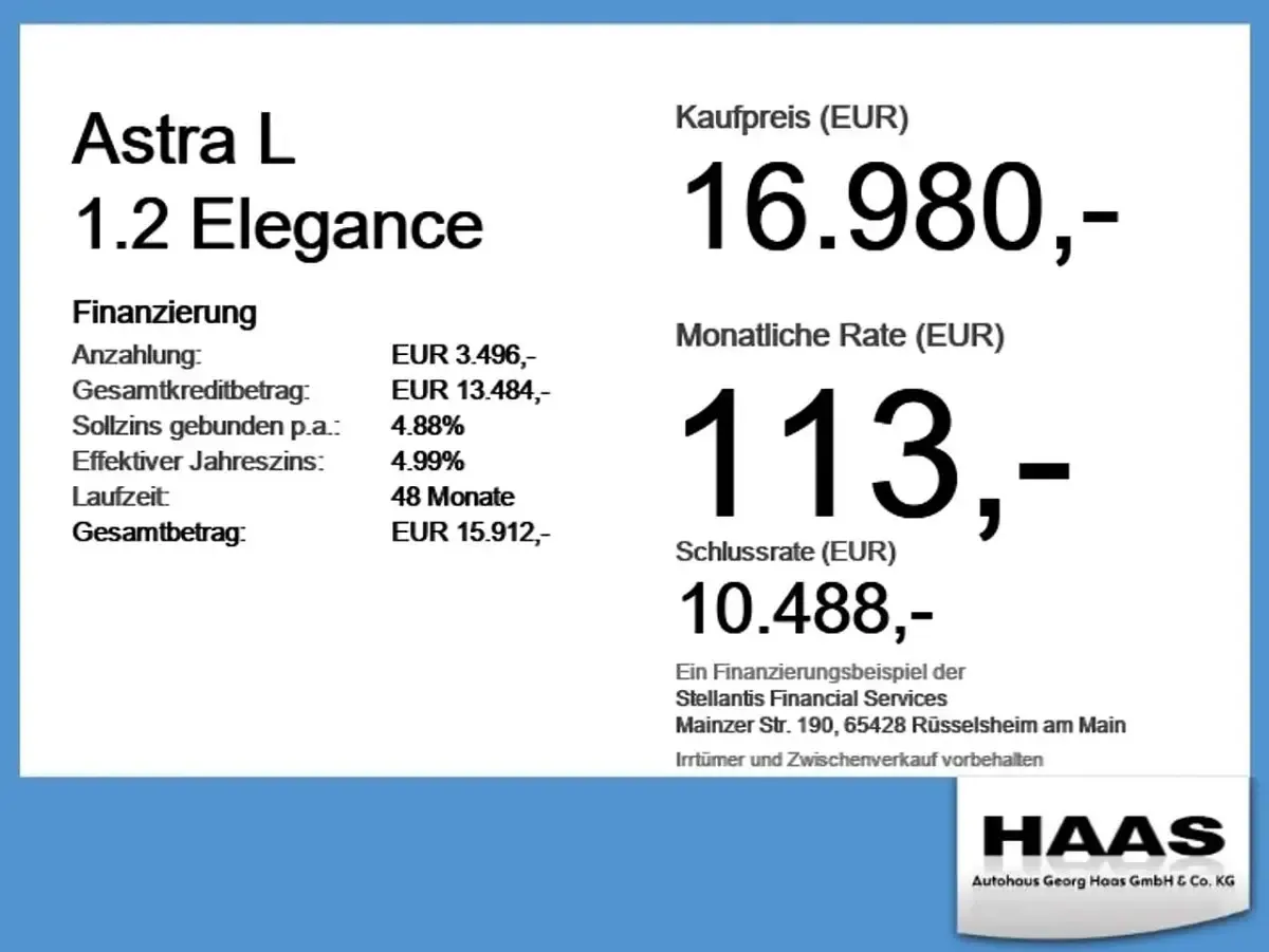 Usata Opel Astra Elegance 110 CV (80 kW) 2023 Rosso Berlina