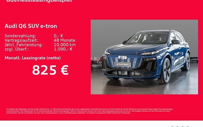 Blau Neu 2025 Audi Q6 e-tron Ambiente SUV | 105.625 € - Bild 1/4