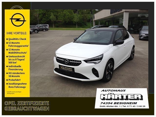 Weiß (jadeweiss) Gebraucht 2022 Opel Corsa-e Elegance Kleinwagen | 24.990 € - Bild 1/4