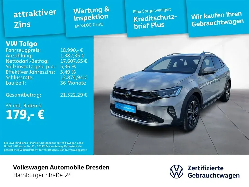 Gebraucht VW Taigo Style 110 PS (80 kW) 2023 Ascotgrau SUV