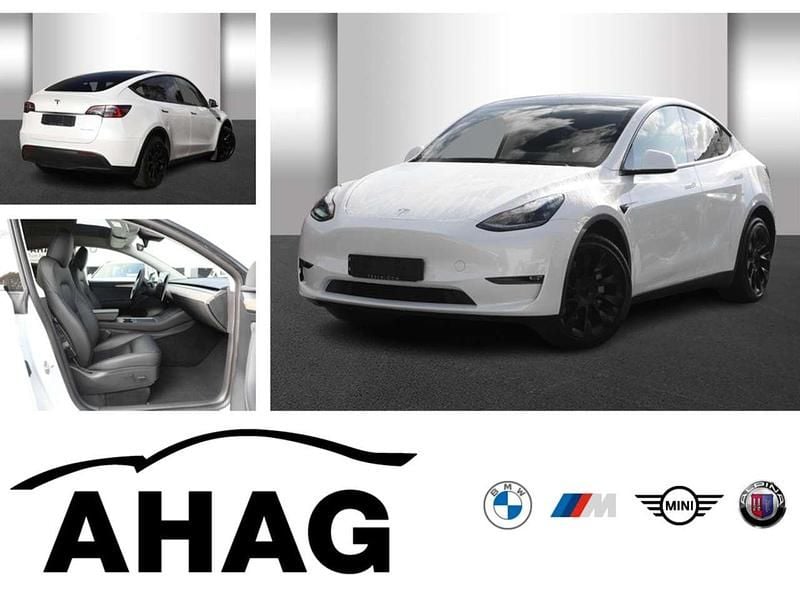 Multicoat: pearl white Gebraucht 2022 Tesla Model Y SUV | 32.940 € (Superpreis) - Bild 1/4