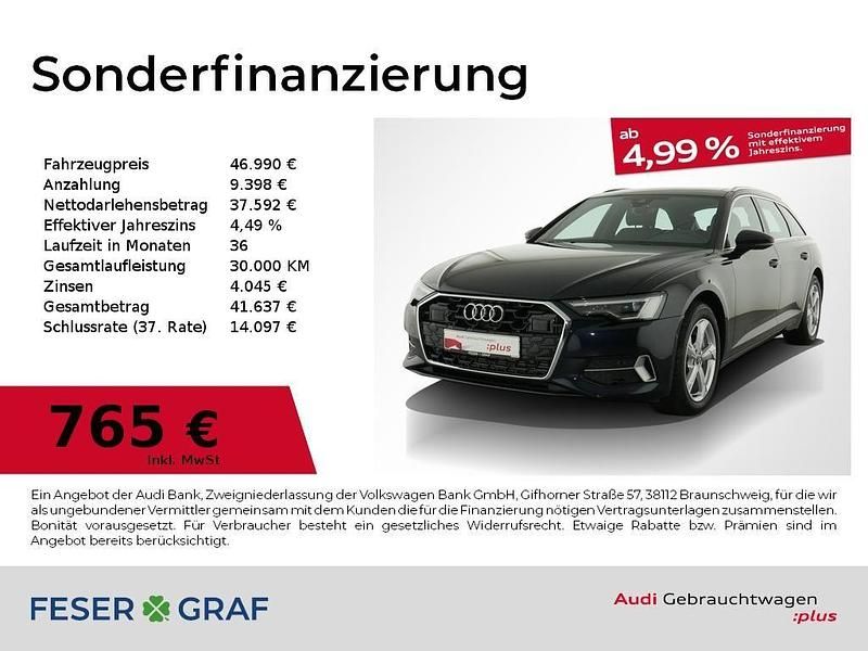 Firmamentblau metallic Gebraucht 2024 Audi A6 Advanced Plus Kombi | 46.990 € (Fairer Preis) - Bild 1/4