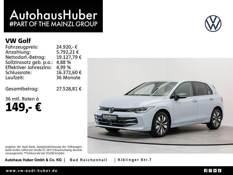 Crystal ice blue metallic Gebraucht 2025 VW Golf VIII Goal Limousine | 24.920 € - Bild 1/4