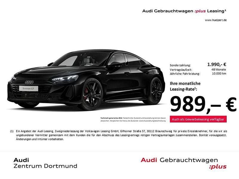 Schwarz Gebraucht 2025 Audi e-tron GT quattro Sport Limousine | 102.711 € (Teuer) - Bild 1/4