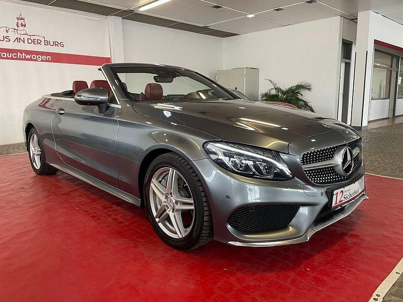 Grau Gebraucht 2017 Mercedes C250 AMG line Cabrio | 30.290 € (Teuer) - Bild 1/4