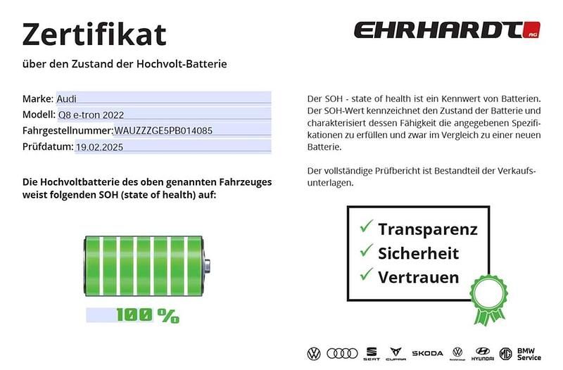 Gebraucht Audi e-tron Sportback S-Line 300 kW (408 PS) 2022 Schwarz SUV