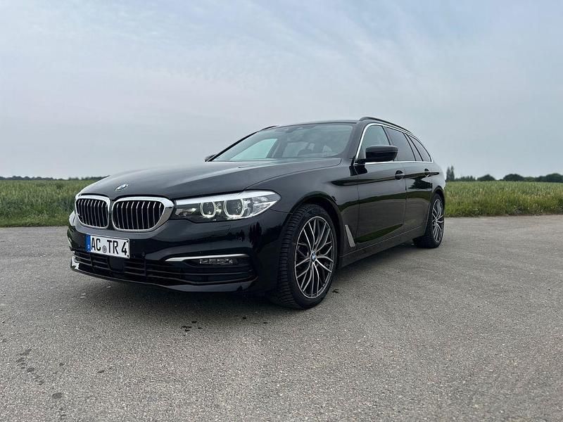 Schwarz Gebraucht 2018 BMW 520 Kombi | 18.500 € (Guter Preis) - Bild 1/4