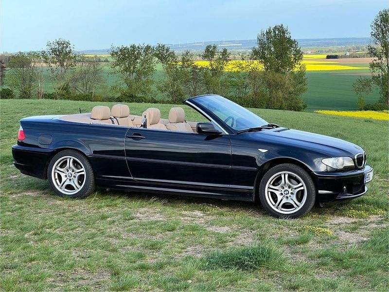 Schwarz Gebraucht 2004 BMW 320 Cabriolet Cabrio | 8.999 € (Fairer Preis) - Bild 1/4
