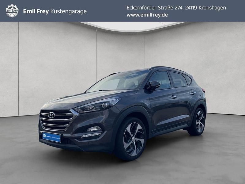 Grau Gebraucht 2017 Hyundai Tucson Premium SUV | 13.480 € (Guter Preis) - Bild 1/3