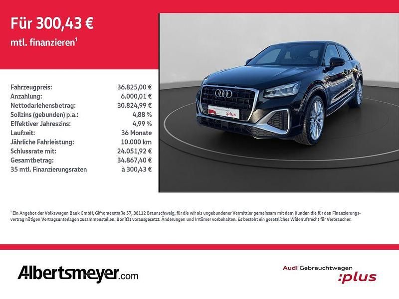 Mythosschwarz metallic Gebraucht 2024 Audi Q2 S-Line SUV | 36.825 € (Etwas zu teuer) - Bild 1/4