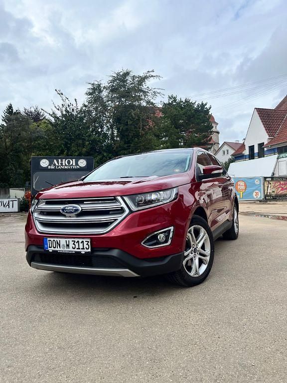 Rot Gebraucht 2017 Ford Edge Titanium SUV | 21.400 € (Guter Preis) - Bild 1/4
