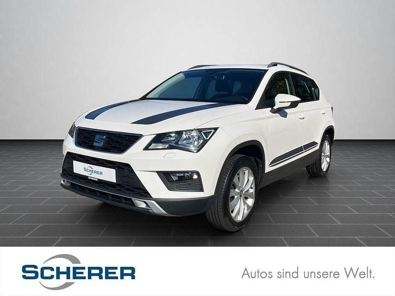 "bila" weiss Gebraucht 2018 Seat Ateca Ecomotive SUV | 14.199 € (Fairer Preis) - Bild 1/4