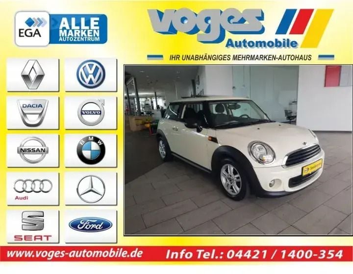Weiß Gebraucht 2012 Mini ONE Kleinwagen | 6.250 € (Fairer Preis) - Bild 1/4