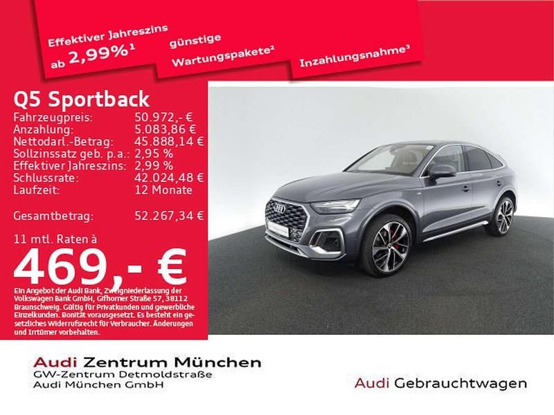 Daytonagrau perleffekt Gebraucht 2022 Audi Q5 S-Line SUV | 50.972 € (Teuer) - Bild 1/2