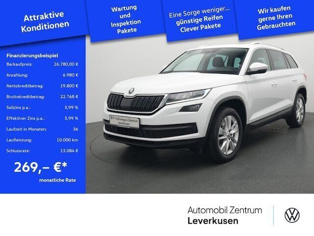 Moonweiß perleffekt Gebraucht 2019 Skoda Kodiaq Style SUV | 26.780 € (Guter Preis) - Bild 1/4