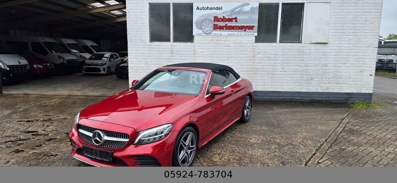 Rot Gebraucht 2018 Mercedes C180 AMG Cabrio | 23.250 € (Guter Preis) - Bild 1/4