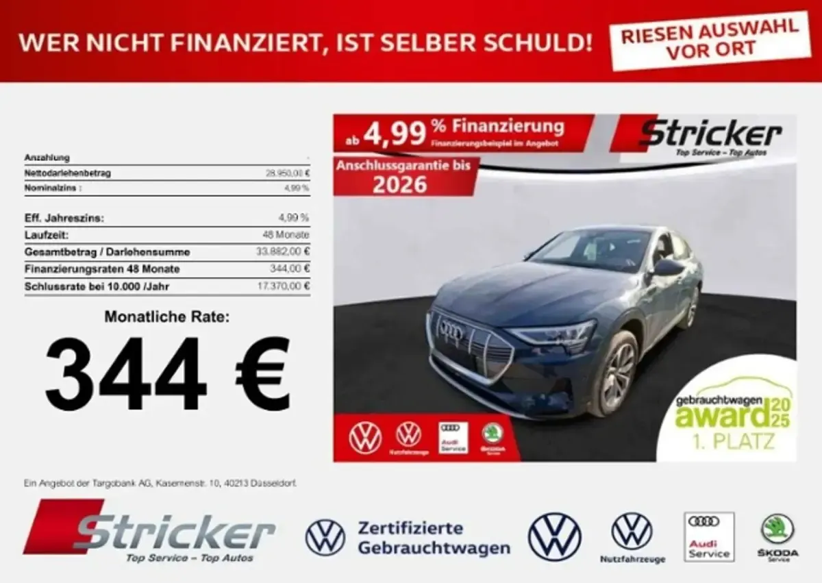 Gebraucht Audi e-tron Sportback Advanced Plus 300 kW (408 PS) 2021 SUV