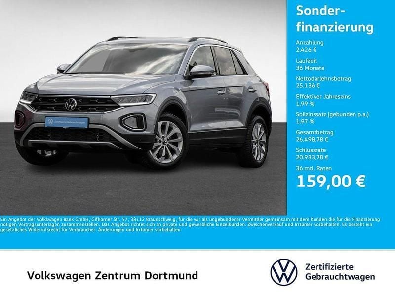 Silber Gebraucht 2024 VW T-Roc Life SUV | 27.562 € (Superpreis) - Bild 1/4