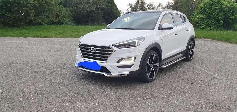 Gebraucht Hyundai Tucson 185 PS (136 kW) 2019 Weiß SUV