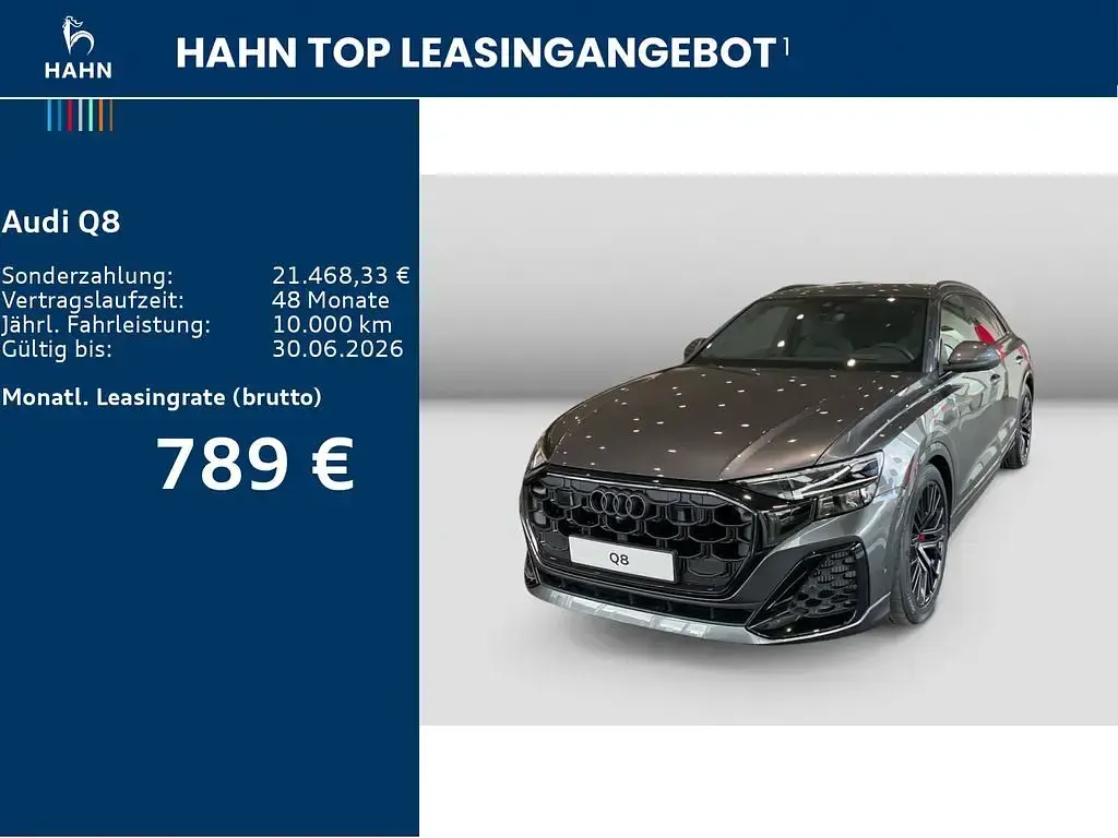 Gebraucht Audi Q8 S-Line 394 PS (289 kW) 2026 Grau SUV