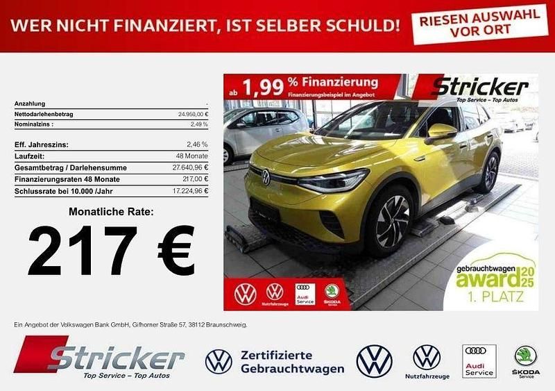 Gelb Gebraucht 2021 VW ID.4 Business SUV | 24.949 € (Superpreis) - Bild 1/3