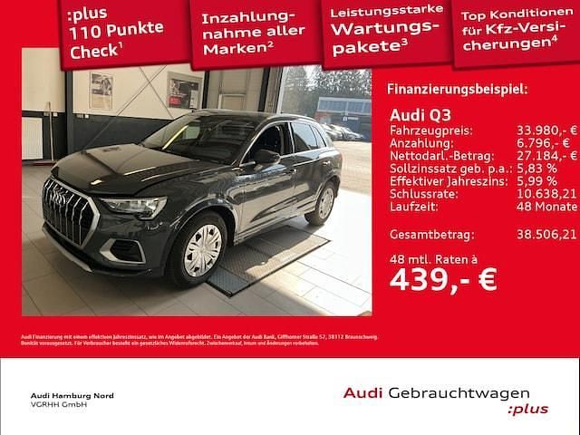 Gebraucht Audi Q3 Advanced 150 PS (110 kW) 2023 Nanograu metallic SUV