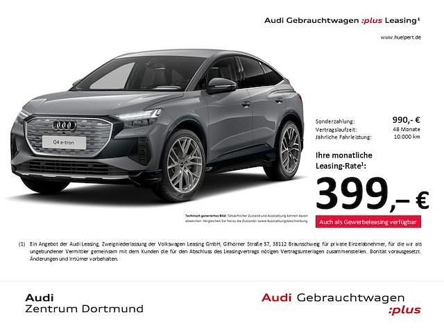 Kieselgrau Gebraucht 2025 Audi Q4 Sportback e-tron S-Line SUV | 43.788 € - Bild 1/3