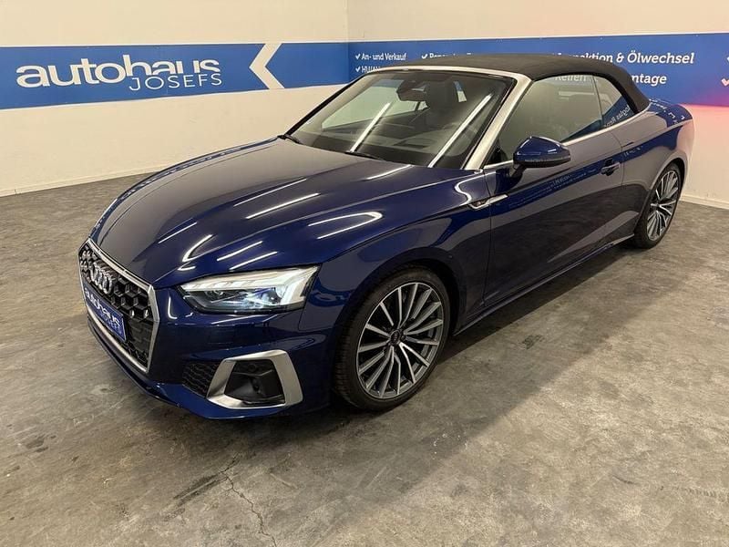 Blau Gebraucht 2023 Audi A5 Cabriolet S-Line Cabrio | 44.900 € (Fairer Preis) - Bild 1/4