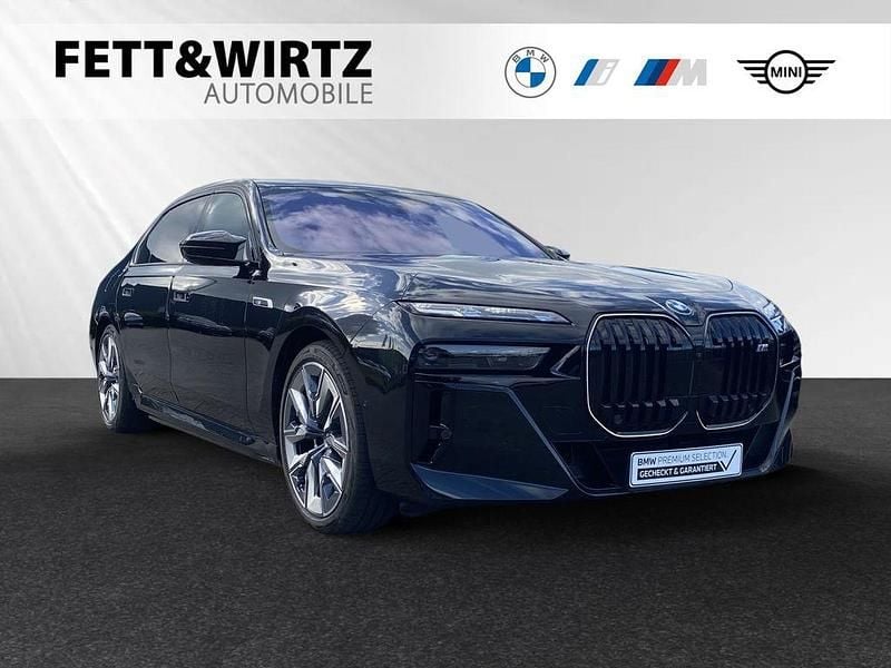 Black sapphire metallic Gebraucht 2024 BMW i7 Sport Line Limousine | 132.680 € - Bild 1/3