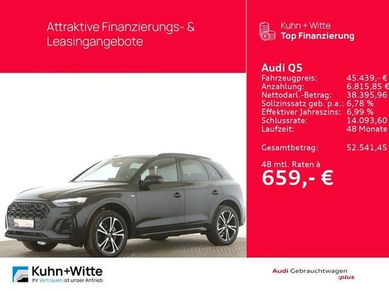 Gebraucht Audi Q5 S-Line 204 PS (150 kW) 2023 Mythosschwarz metallic SUV