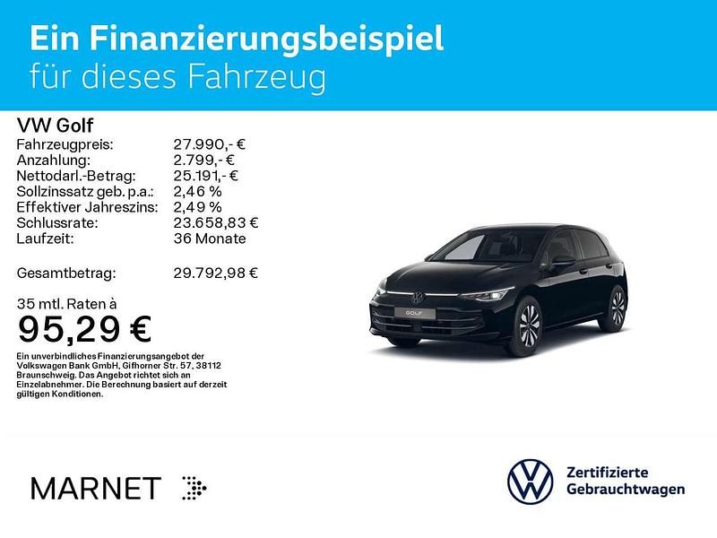 Gebraucht VW Golf VIII Goal 150 PS (110 kW) 2025 Schwarz Limousine