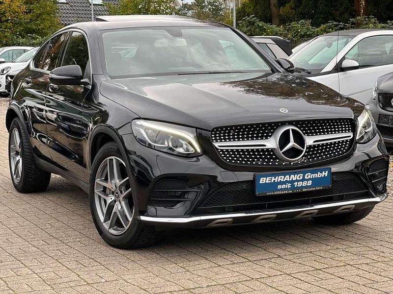 Obsidianschwarz Gebraucht 2018 Mercedes GLC250 AMG line Coupé | 34.800 € (Fairer Preis) - Bild 1/4
