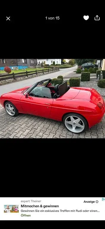 Gebraucht Fiat Barchetta 131 PS (96 kW) 1998 Rot Cabrio