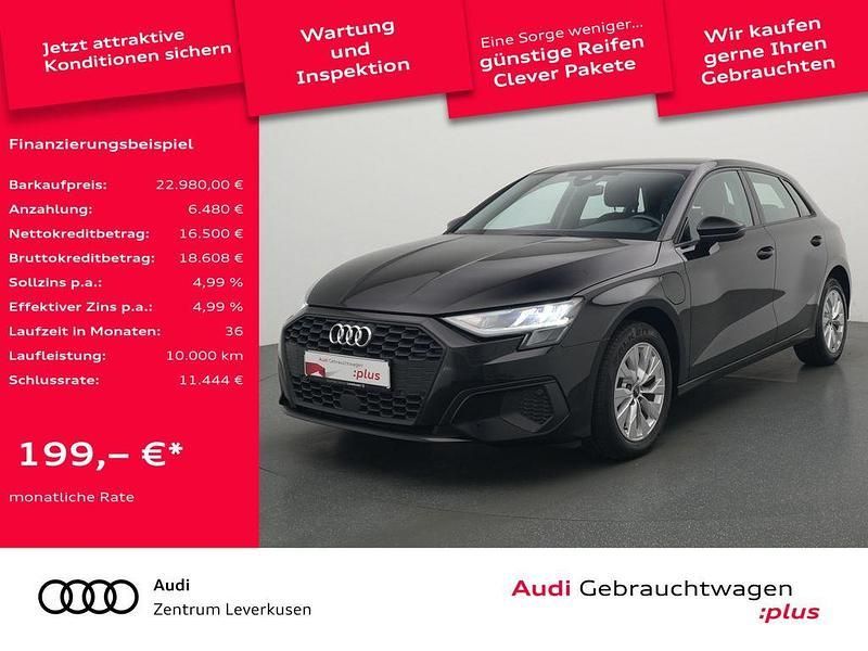 Brillantschwarz Gebraucht 2022 Audi A3 Sportback e-tron Performance Limousine | 22.980 € (Fairer Preis) - Bild 1/4