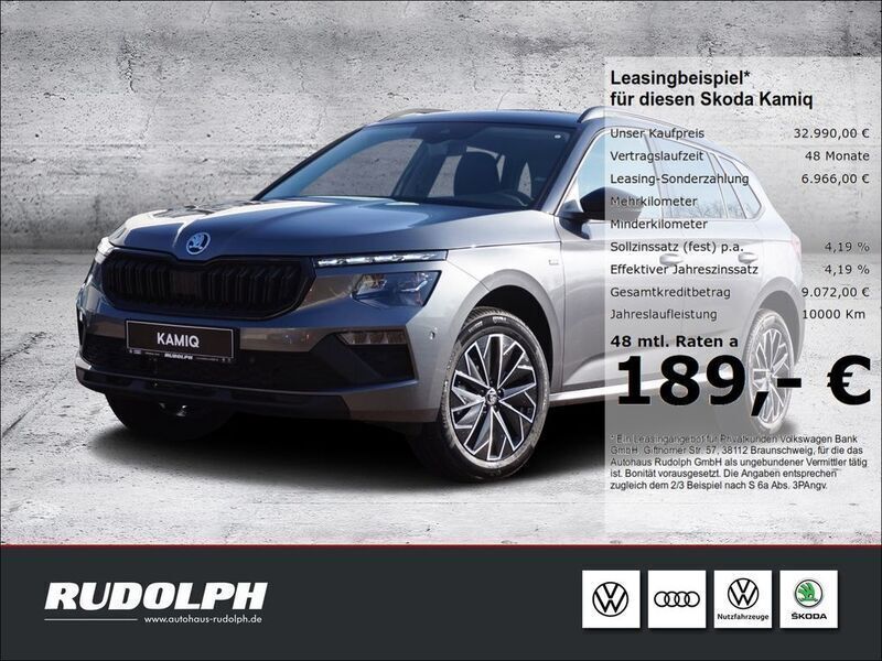 Graphitegrau metallic Neu 2025 Skoda Kamiq Drive SUV | 32.990 € (Teuer) - Bild 1/4