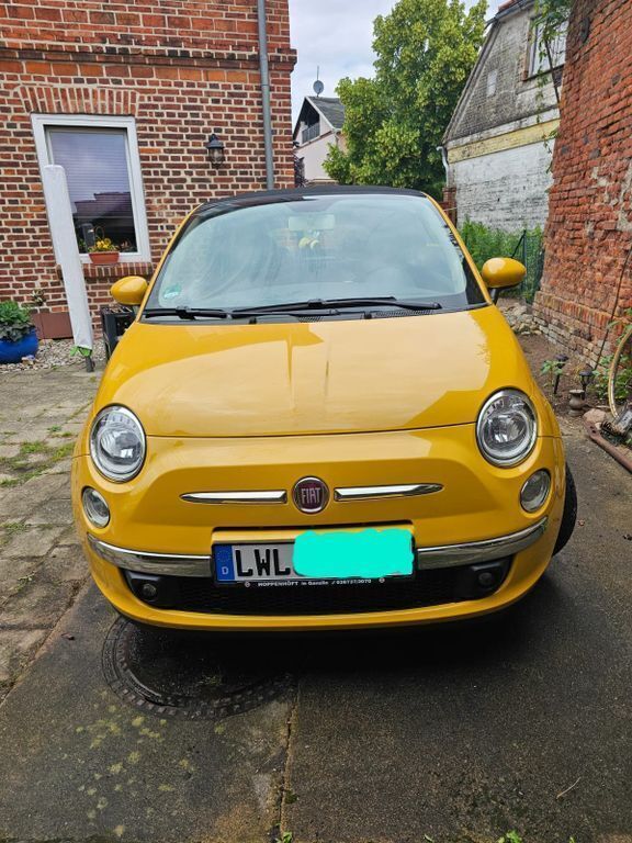 Gelb Gebraucht 2014 Fiat 500C Lounge Cabrio | 7.444 € (Superpreis) - Bild 1/4