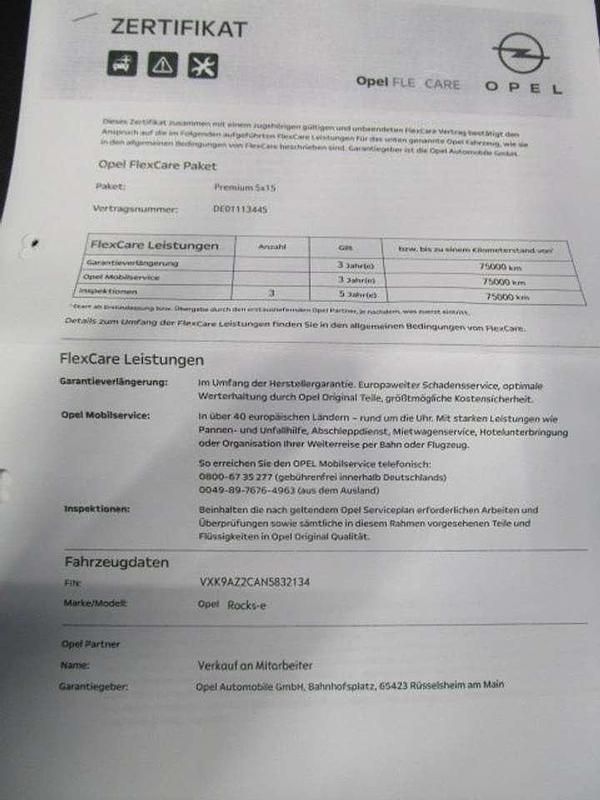 Gebraucht Opel Rocks-e Rocks 2022 Kosmik grau Kleinwagen